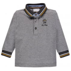 Поло MEK, размер 4y (104), серый