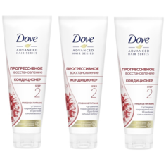 Dove кондиционер Advanced Hair Series Regenerate Nourishment Прогрессивное восстановление для поврежденных волос, 250 мл (3 шт)