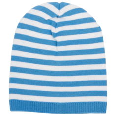 Шапка Marhatter размер 50-52, голубой/белый