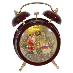 Новогодняя композиция LED Будильник с Дедом Морозом (свет, звук) Avrora