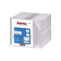 Коробка Hama на 1CDDVD H-51165 Slim Box прозрачный упак.25шт