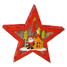 Новогоднее украшение "Звезда светящаяся", 20 см, LED Avrora