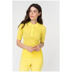 Трикотажная блузка-поло 26015002 Желтый 42 Y.A.S