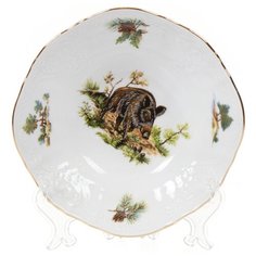 Салатник фарфор, круглый, 16 см, Охотничьи сюжеты Кабан, Bernadotte, P1750675JQZU001011