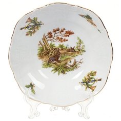 Салатник фарфор, круглый, 19 см, Охотничьи сюжеты Заяц, Bernadotte, P1750678JQZU001011