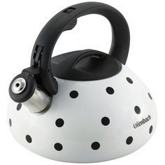 Чайник Ofenbach 2,5 л из нержавеющей стали со свистком и ручкой soft touch NB-100301