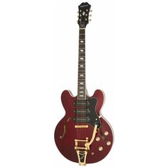 Электрогитара EPIPHONE Riviera Custom P93 WR гитара полуакустическая, цвет Wine Red