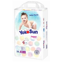 Подгузники- трусики YokoSun M 6-10кг 58шт