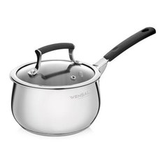 Ковш с крышкой Vensal Nouvel accord из нержавеющей стали 1,9л (16см), арт. VS1514
