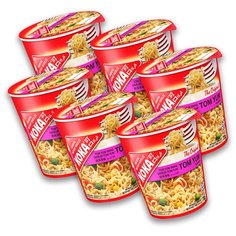 KOKA Original. Сингапурская лапша быстрого приготовления со вкусом Том Ям (в стакане) 6 шт.