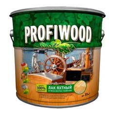 Лак яхтный Profiwood Яхтный матовый алкидно-уретановый прозрачный 2.4 кг