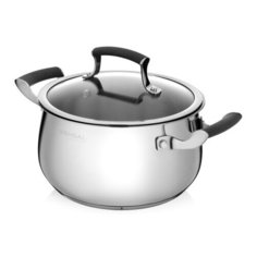 Кастрюля с крышкой Vensal Nouvel accord из нержавеющей стали 2,6л (18см), арт. VS1516