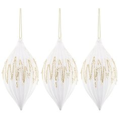 Набор елочных украшений из 3- х шт коллекция ледяная слеза Lefard (158163)