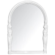 Зеркало 42.9х58 см, полукруглое, белое, Berossi, Viva Ellada, АС 16001000