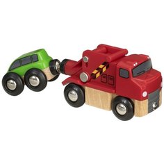 Набор машин Brio Буксир 33528, 14 см, красный/зеленый