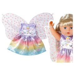 Платье для куклы 43 см Baby Born Фея Единорог Zapf Creation