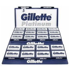 Лезвия для Т-образного станка Gillette Platinum, 100 шт.