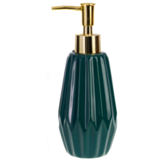 Дозатор для жидкого мыла Emerald, керамика, цвет изумрудный Proffi