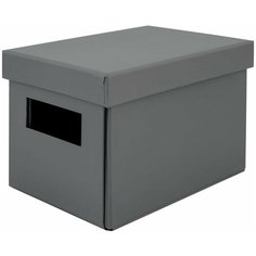 Коробка складная 20х12х13 см картон цвет серый Storidea