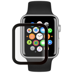 Защитное гибридное стекло Deppa Watch Protection PMMA для Apple Watch 4/5 series, 40 мм, черная рамка