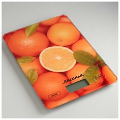 Весы настольные электронные Аксинья "Цитрус"