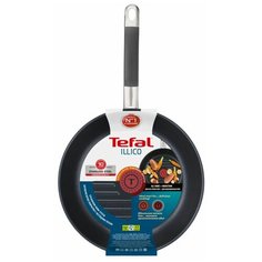 Сковорода-гриль Tefal Illico G7011374, 26 см, без крышки, стальной