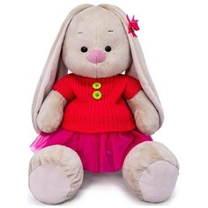 BUDI BASA Игрушка мягкая зайка МИ в вязаной кофте 34 см