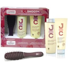 Barex joc cure i love smooth подарочный набор для разглаживания волос (шампунь , крем для выпрямления, щетка для волос)