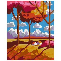 Картина по номерам "Мини пейзаж" (мини-раскраска), 13x16.5 см Артвентура