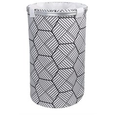 Fixsen Корзина для белья Smart Style 38 х 60 х 38 см черный/белый