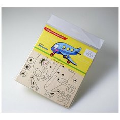 Разукрашка 3D- пазл Ugears Аэроплан