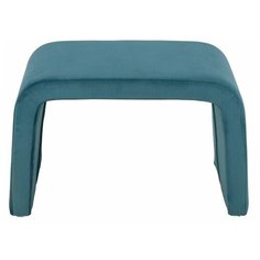 Скамья J-G-902 MK-6932-BU велюр мебельный 76х44х46 см Синий МиК