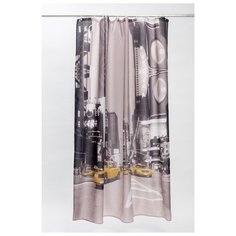 Basic, Штора для ванной комнаты, 200*180см, полиэстер, B24P218i11, IDDIS