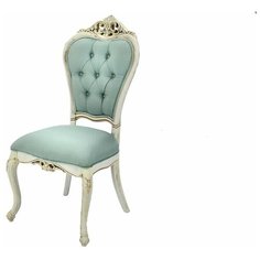 Стул Maris MK-5420- BO (цвет патины: золото) 53х48х113 см Беленый дуб МиК