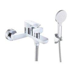 Смеситель для ванны с душем, с коротким изливом VIEIR V043531 белый/хром