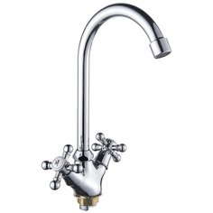 Смеситель для кухни, Эверест, с кран- буксой, хром, B41-333
