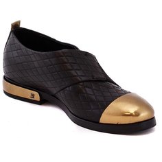 Полуботинки FABI , размер 40 , черный/золотой