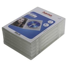 Коробка Hama на 1CD/DVD H-83895 Jewel Case прозрачный (упак5шт) (00083895)