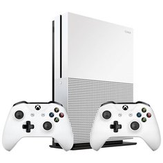Игровая приставка Microsoft Xbox One S 1000 ГБ HDD, 2-й геймпад, белый