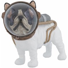 KARE Статуэтка Space Dog, коллекция "Космическая собака" 25*21*12, Полирезин, Белый