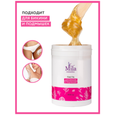 Mila Cosmetics Паста для шугаринга (депиляции) / Для подмышечных впадин и бикини / Сахарная паста для шугаринга, Плотная / Шугаринг 300 гр.