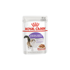 Влажный корм (пауч) для кошек Royal Canin Sterilised соус, упаковка 24 шт*85 г