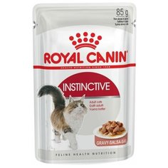 Влажный корм (пауч) для кошек Royal Canin Instinctive соус, упаковка 24 шт*85 г