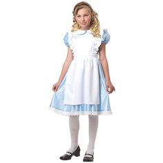 Костюм Очаровательная Алиса детский California Costumes L (10-12 лет) (платье с вшитым подъюбником, фартук)