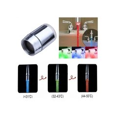 Аэратор на смеситель ST 2752 M22- M24 с подсветкой потока воды 3 режима Santrade