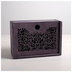 Ящик подарочный деревянный «Для тебя», 20 × 14 × 8 см Дарите счастье