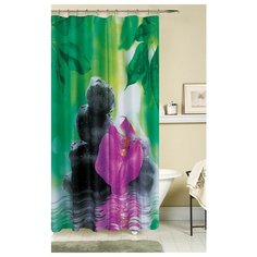 Штора для ванной фотодизайн ST SM5048SC с кольцами 180х180 см Santrade