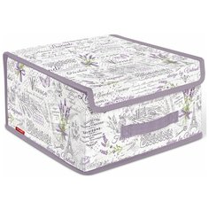 Valiant Короб стеллажный с крышкой BOX-LS 16х30х28 см lavande