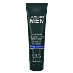 OLLIN Premier For Men Shampoo Hair&Body Refreshening - Шампунь для волос и тела освежающий