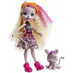 ENCHANTIMALS Кукла с любимой зверюшкой ZADIE ZEBRA & REF